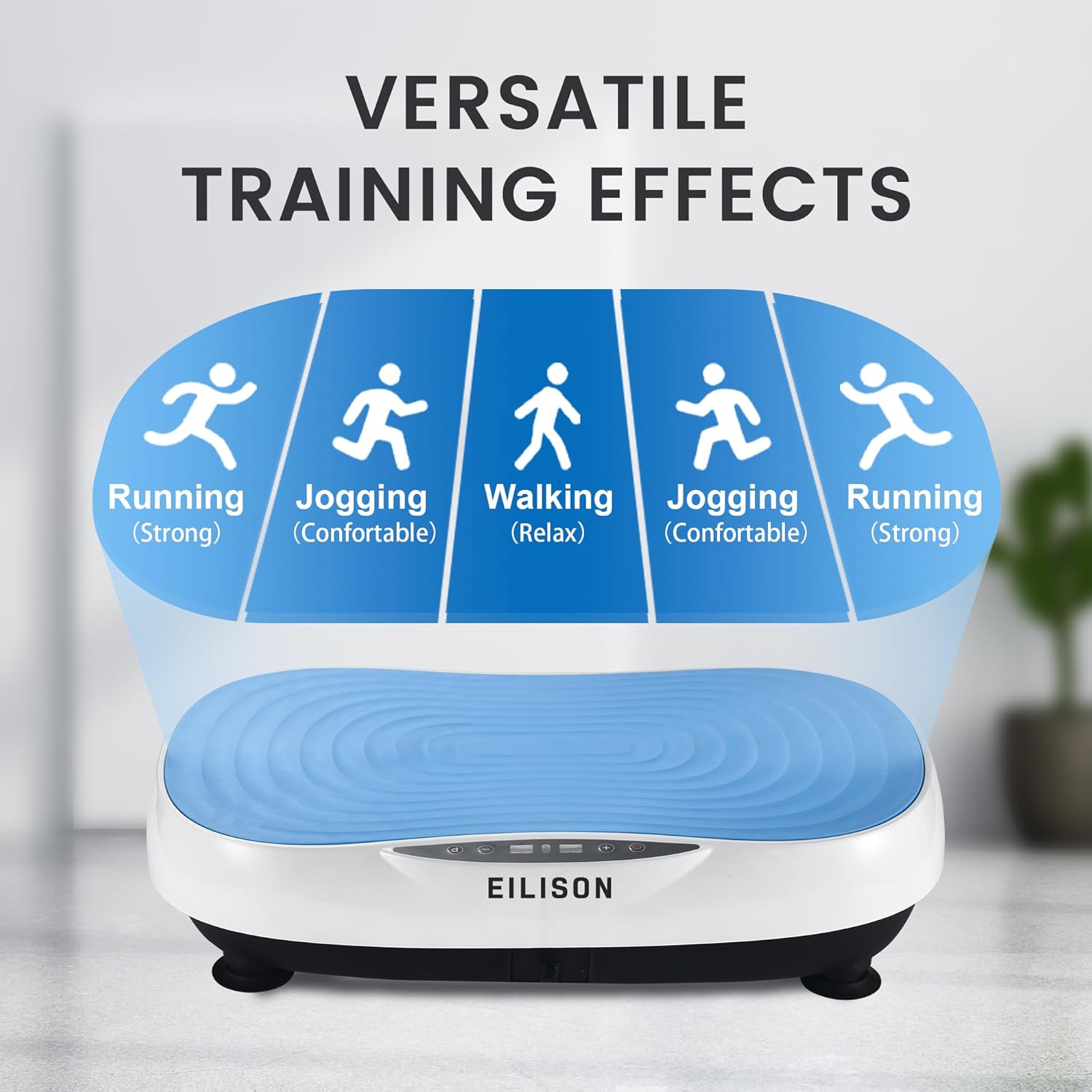 EILISON Glory Vibration Plate Exercise Machine - Lymphatic Drainage Whole Body Workout Vibration Platform, 99 Adjustable Speeds Power Shaping , Weight Loss Weight Loss, 350 lbs Capacity